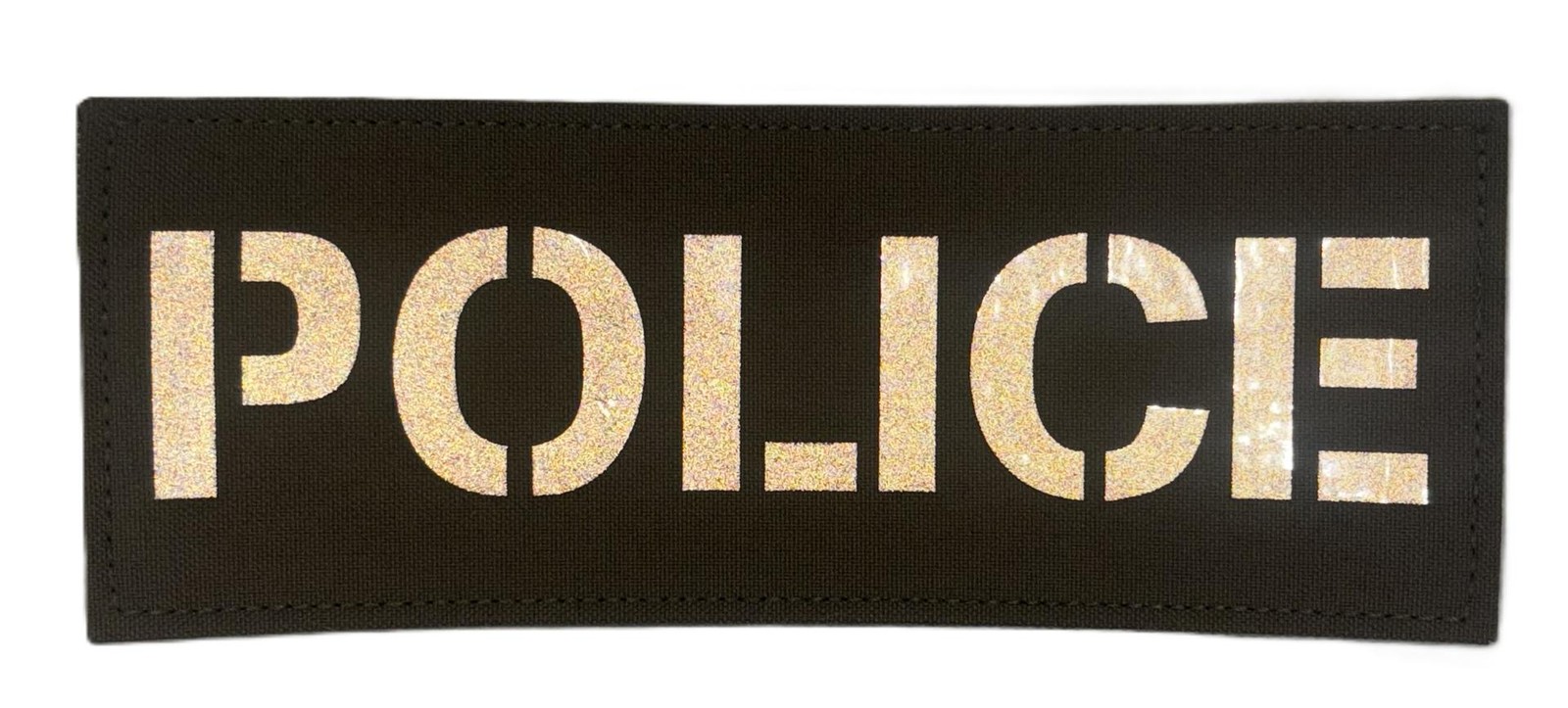 IR Police Patch 3x8in Ranger Green Reflective Law Enforcement Hook Back Tactical