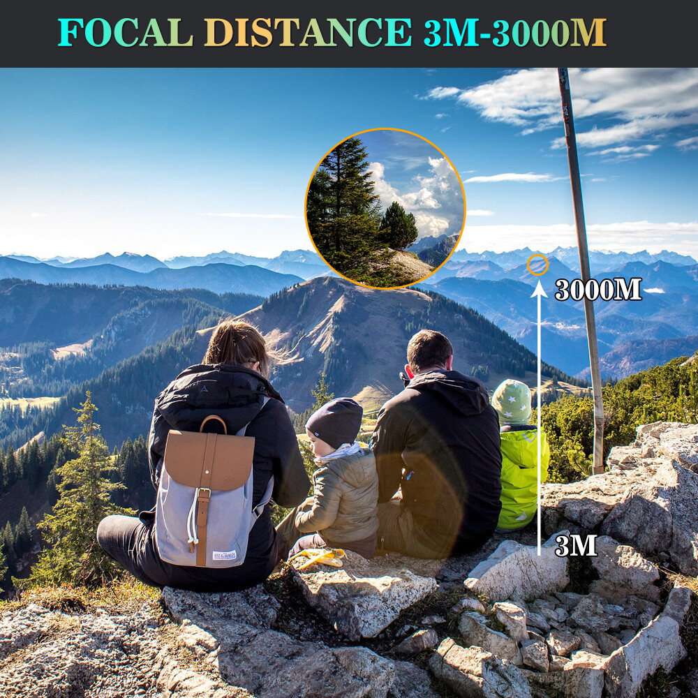 80x100 Zoom Day/Low Night Vision HD Monocular Starscope Monocular Telescope