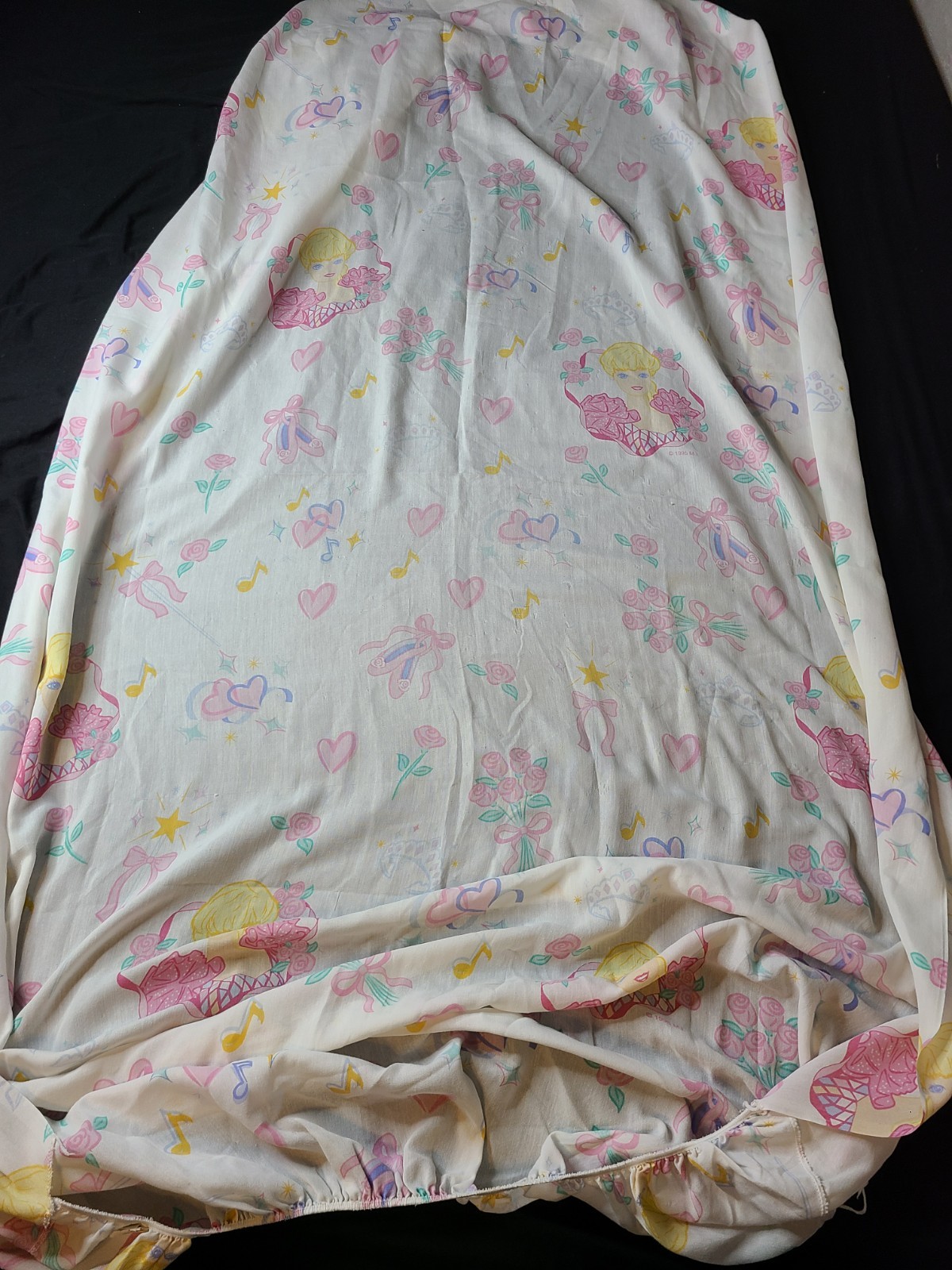 Vintage 4 Piece Barbie Ballerina Twin Bed Sheet Set 1995 Dan River