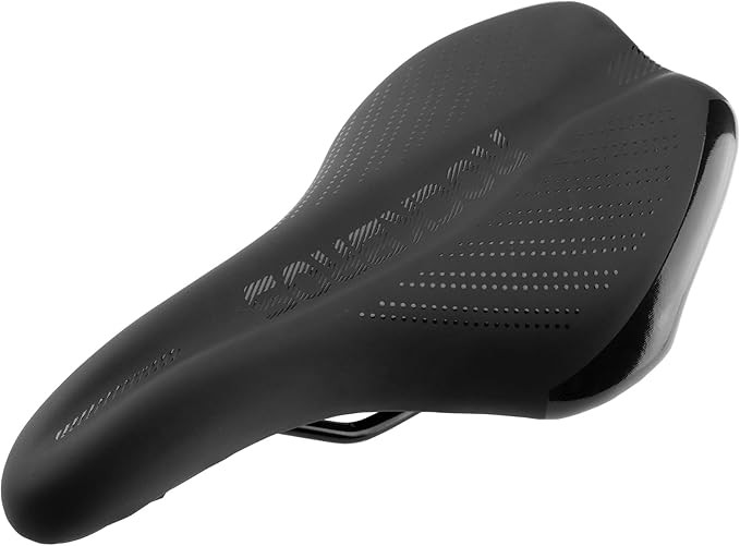 ROCKBROS Bike Seat Cushion Memory Foam Carbon Steel Saddle with Reflective Dots
