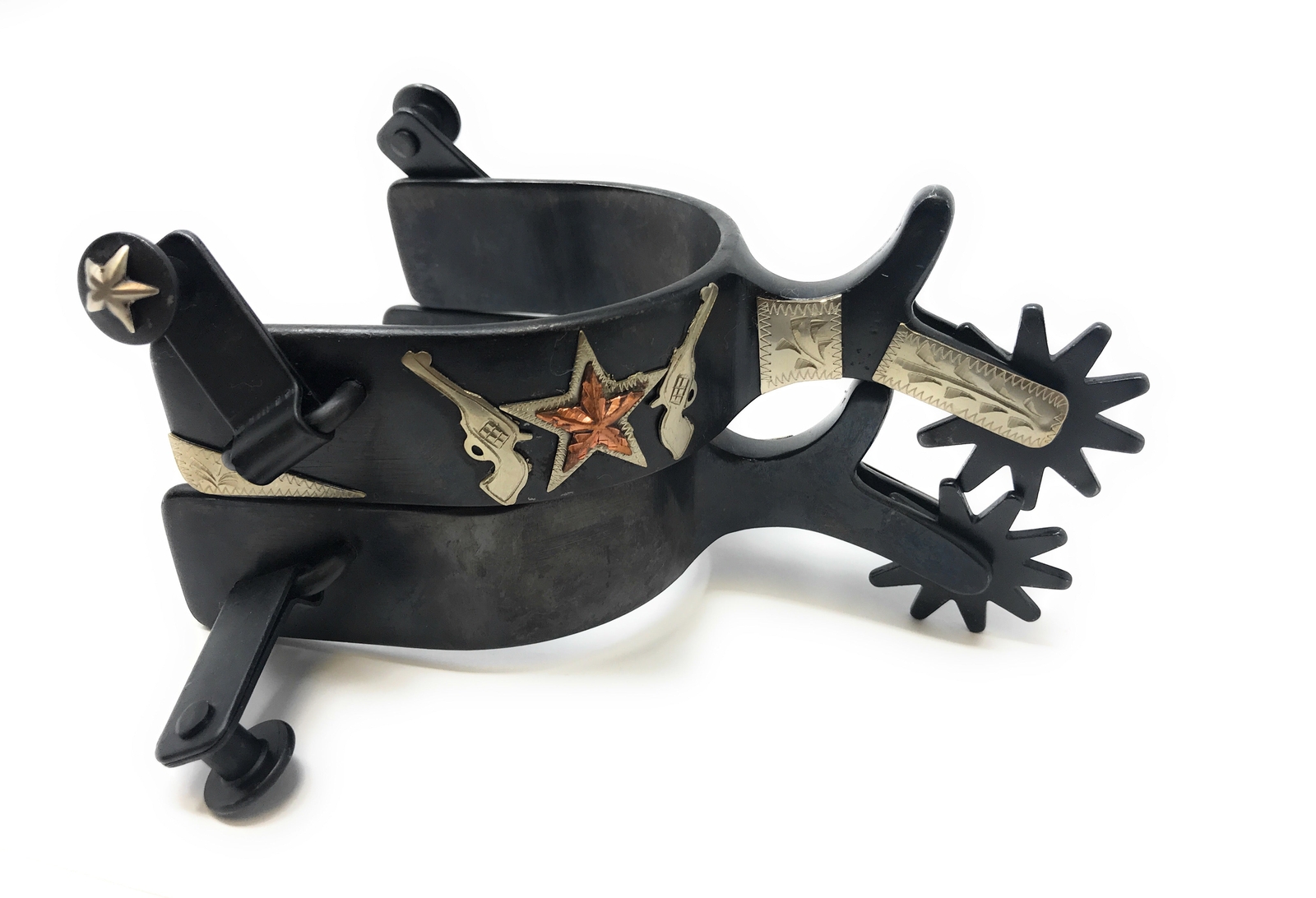 AJ Tack Mens Star Double Shooter Spur