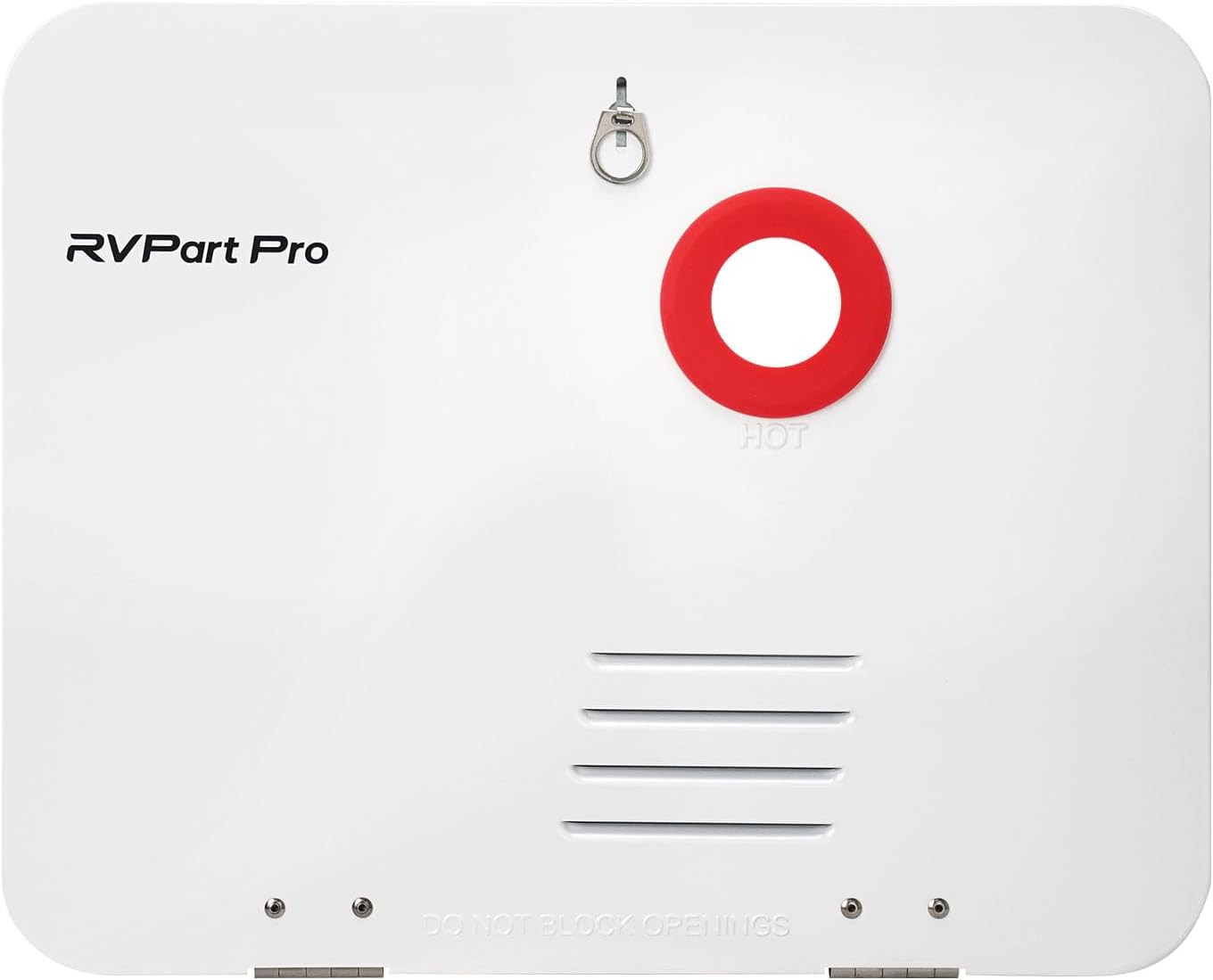 15" x 18" White RV Water Heater Door & Flange Combo for Easy Access