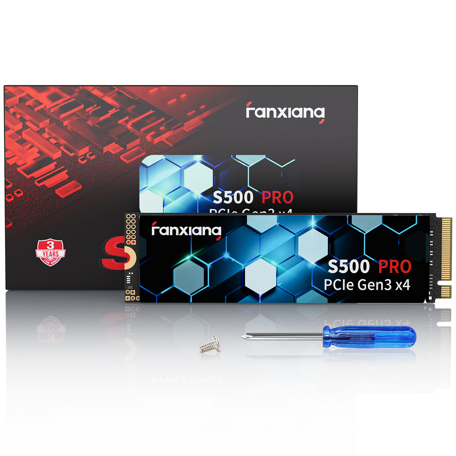 Fanxiang 1/2/5/10PCs M.2 NVMe Lot 512GB 1TB 2TB PCIe Gen 3x4 TLC Internal SSD