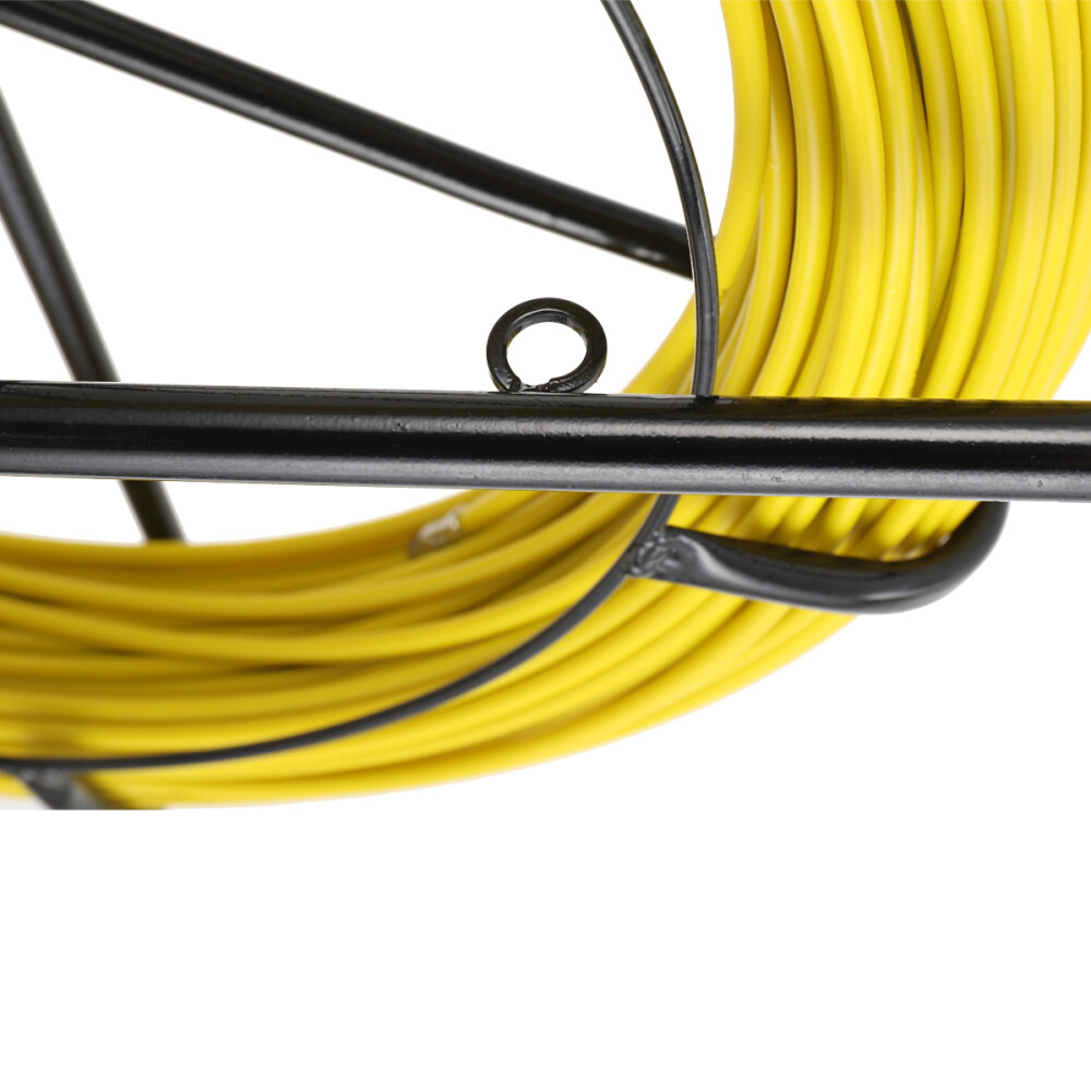 6mm 328ft Fish Tape Puller FiberglassReel Wire Cable Running Duct Rodder