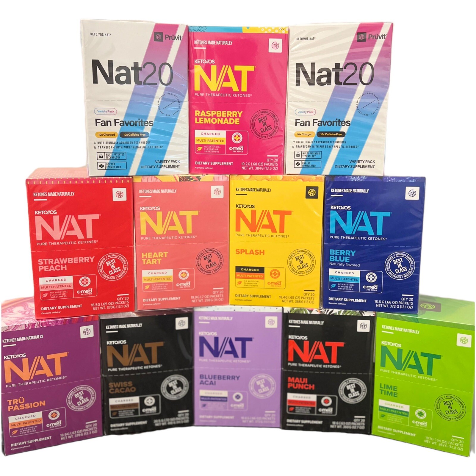 Pruvit Keto OS NAT KETONES Sealed Box/Packs Charged 5, 10 20 days /Free Shipping