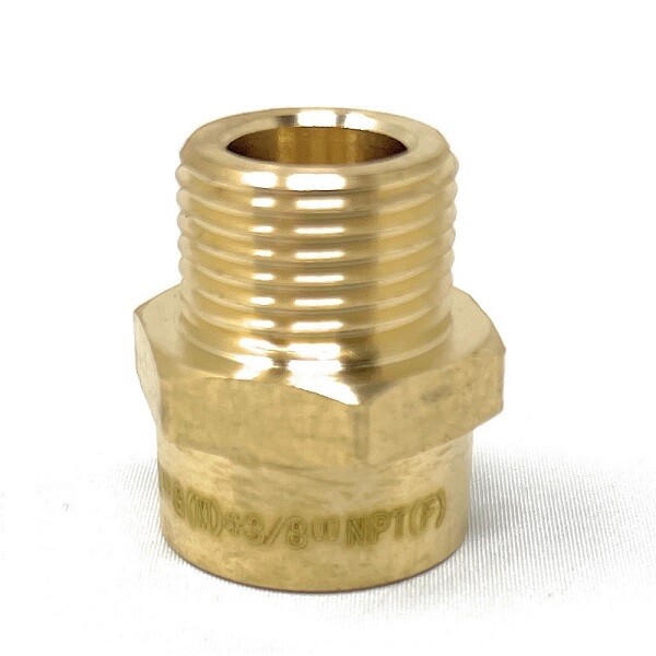 G Thread (Metric BSPP) Male to NPT Female Adapter - Lead-Free (3/8" x 3/8")