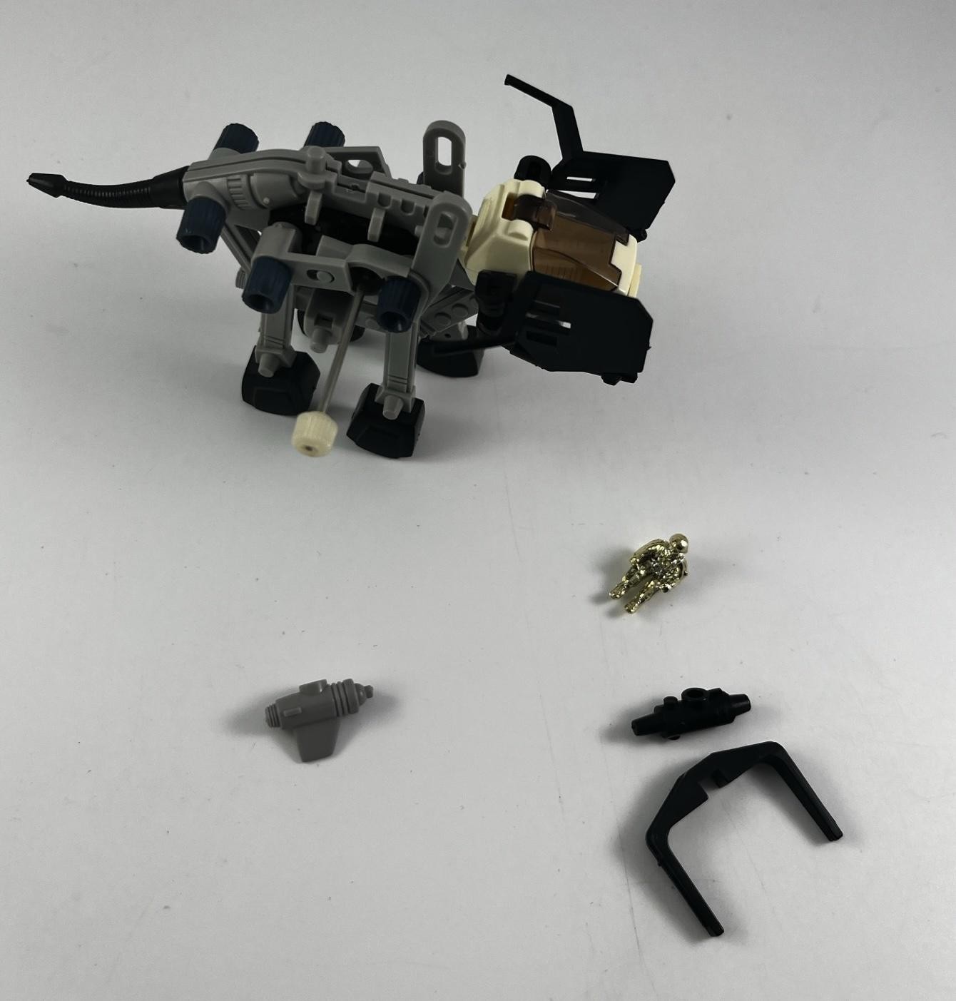 Vintage Tomy Zoids Wind Up Mech Robot Dinosaur Figure w/ Pilot & Parts 1980s