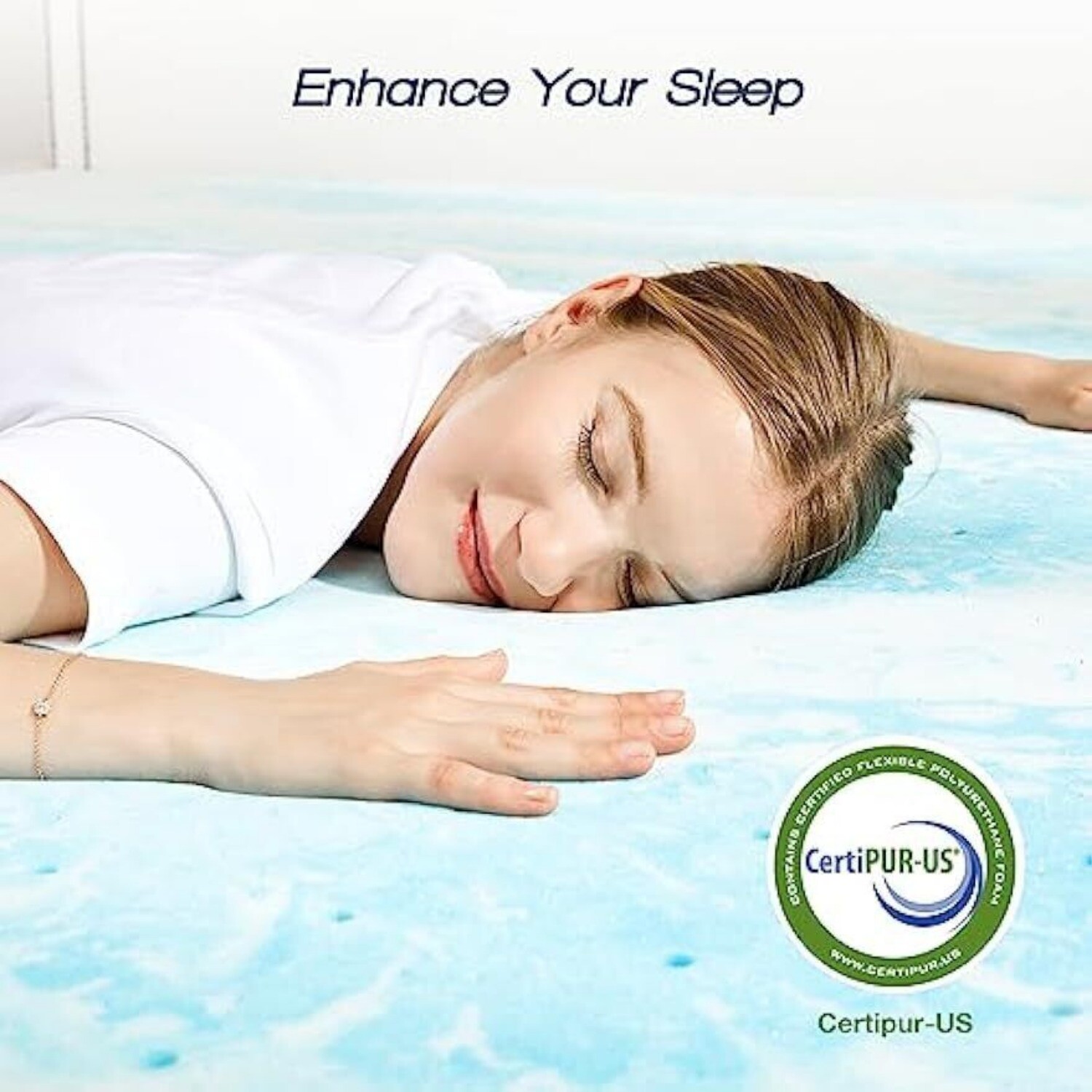 2" 3" Mattress Topper,Comfortable Memory Foam Bed Topper,Twin Full Queen Size