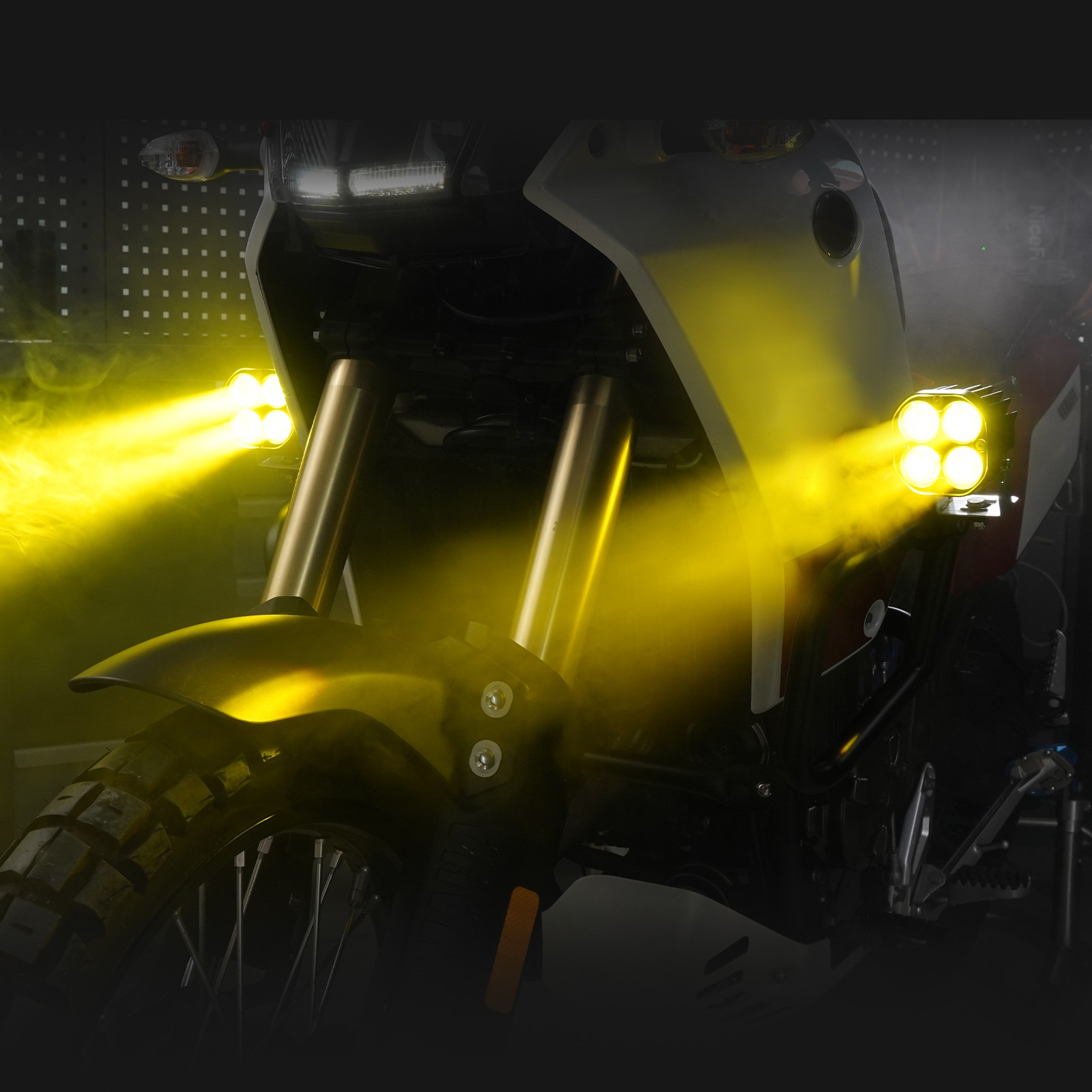 Adjustable Front Bumper Spot LED Work Light Pods for Yamaha Tenere 700 XTZ07 19+