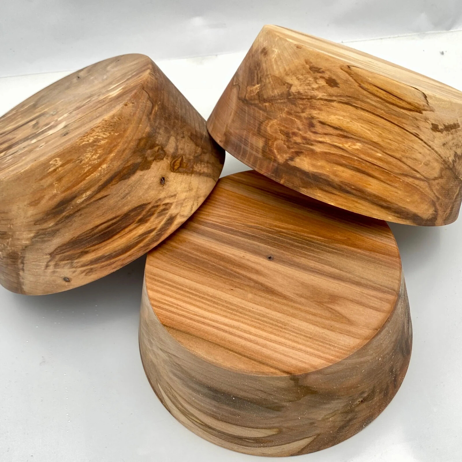 3 SWEET GUM BOWL BLANKS, 8"X3", BULK LISTING, WOOD LATHE TURNING BLANK, BLOCK