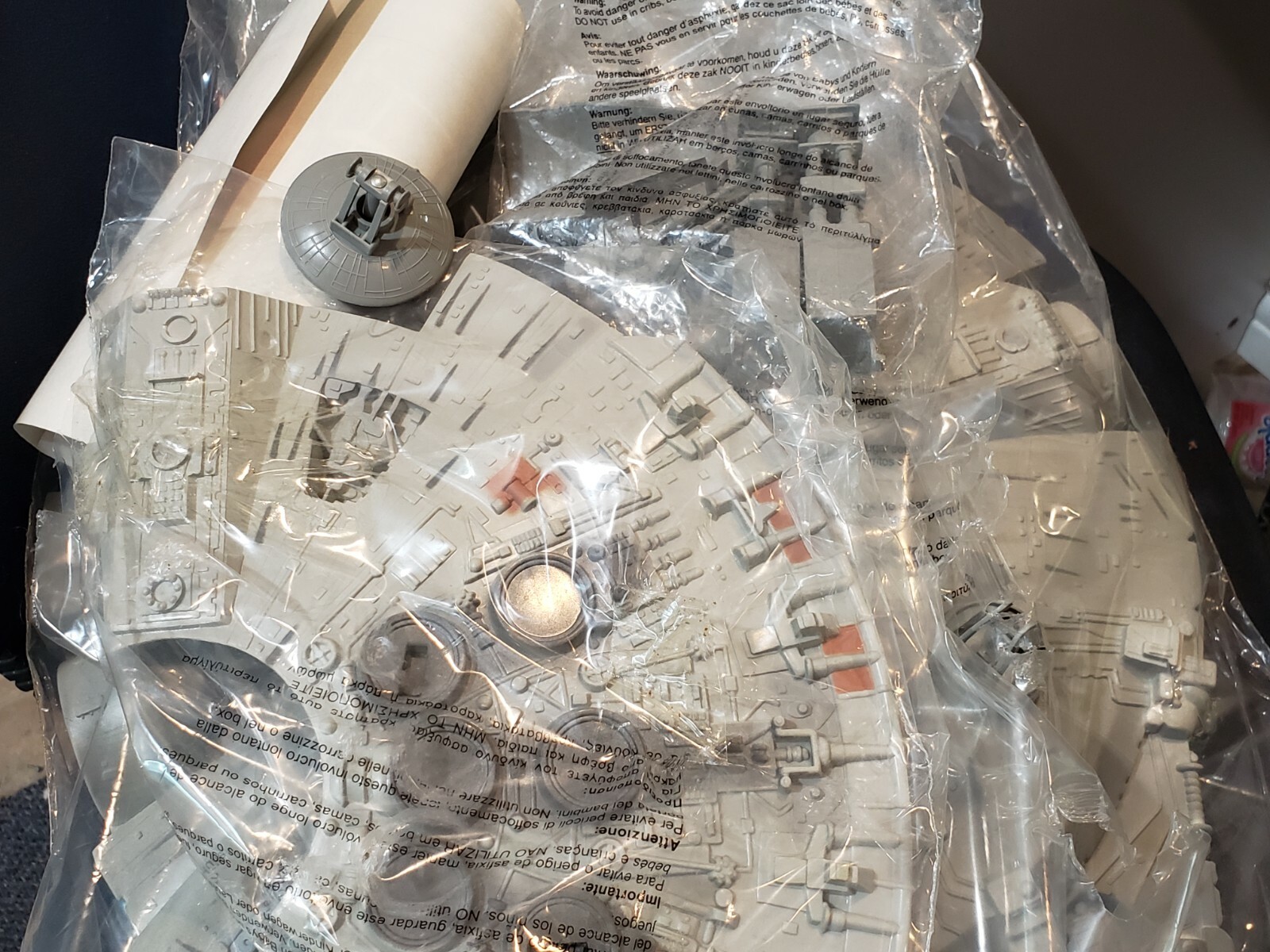 Choose 1995 POTF Millennium Falcon Parts Star Wars Figures Ramp Gun Floor Struts