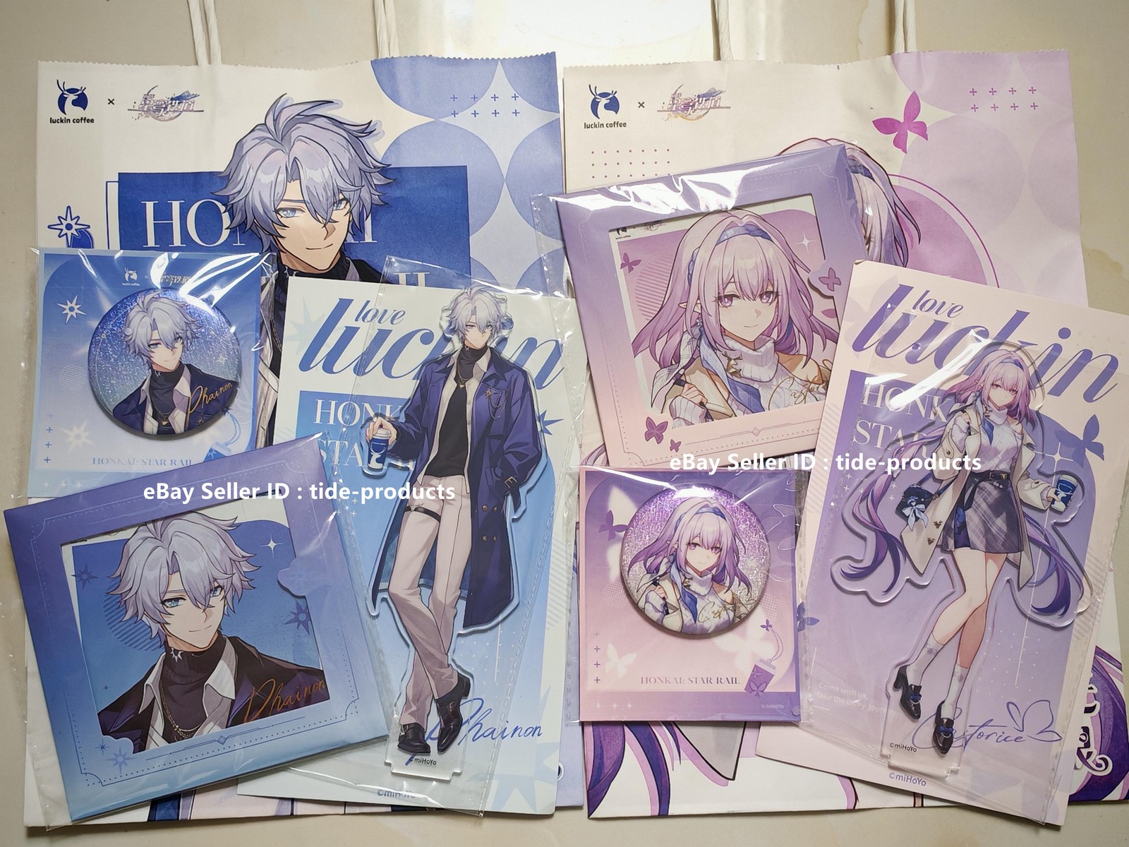 miHoYo Official Luckin Coffee Honkai: Star Rail Phainon Castorice Collab Set HSR