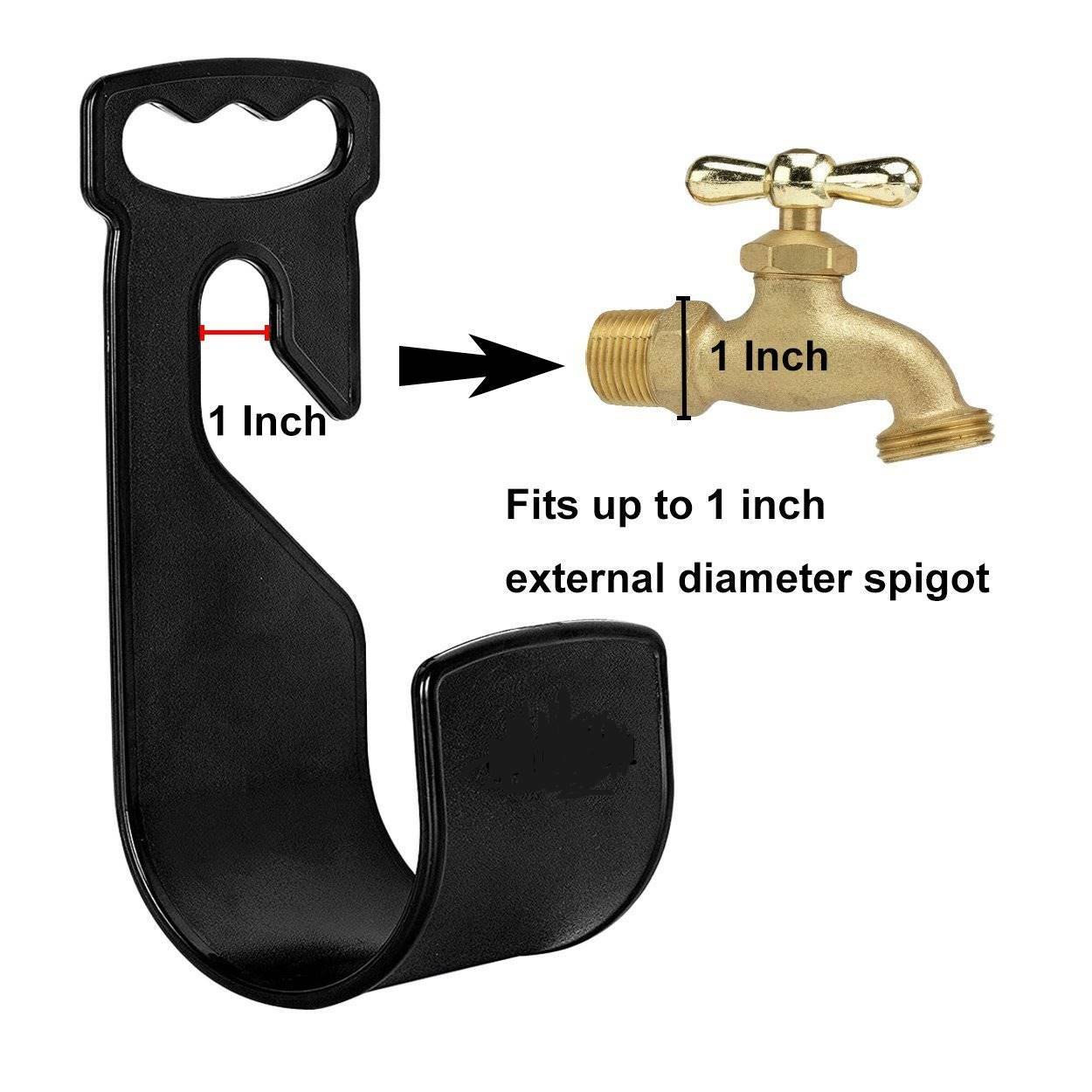 Garden Hose Hanger Wall Mount Water Hose Holder Hook, Dark Green