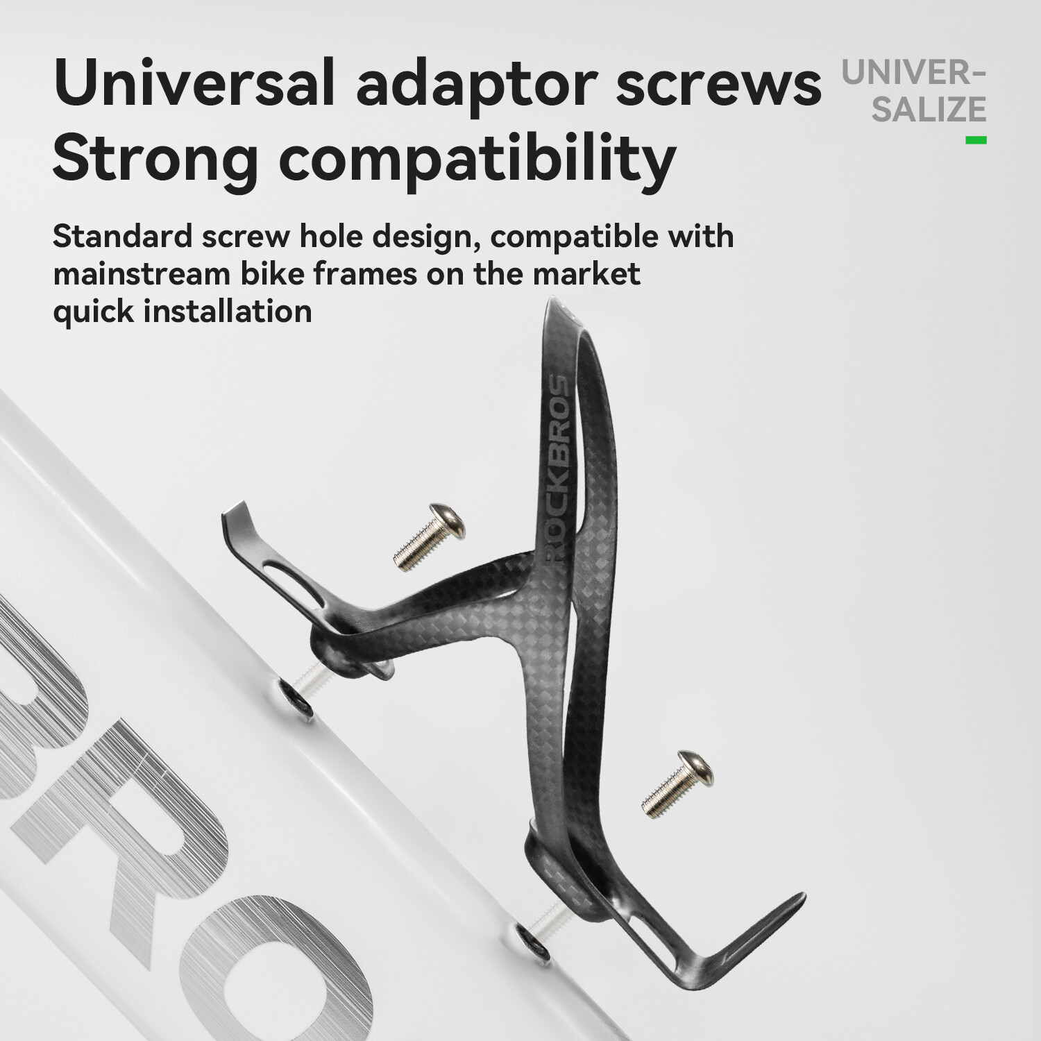 ROCKBROS Bike Water Bottle Holder Lightweight Carbon Fiber Bicycle Bottle Cage