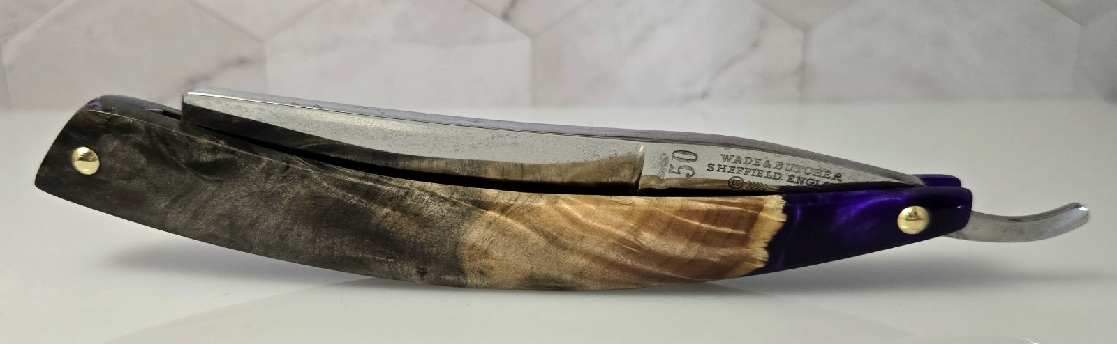 Straight Razor Hardware Pinning Kit (cup washers~brass)