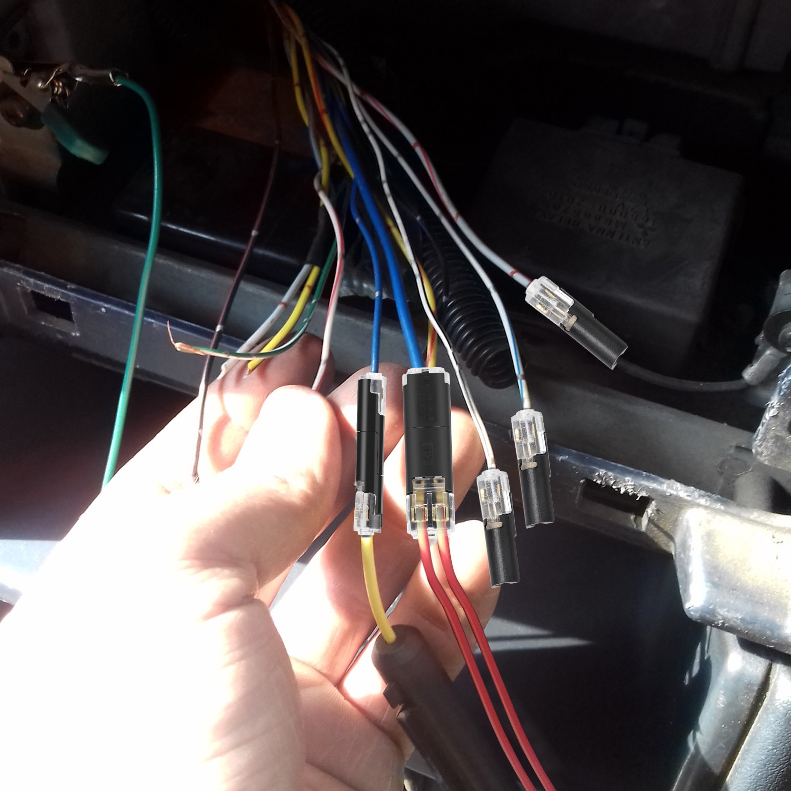 80pcs 1-Pin & 2-Pin Wire Plug-in Connector Cable Clamp Locking Buckle AWG 16-22