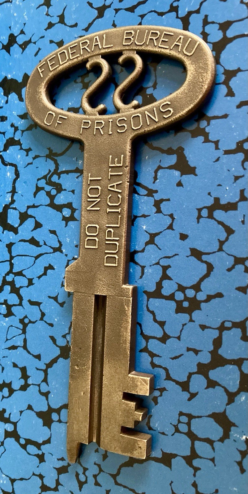 Federal Bureau of Prisons Brass Key; Rare With “Federal Bureau of Prisons”