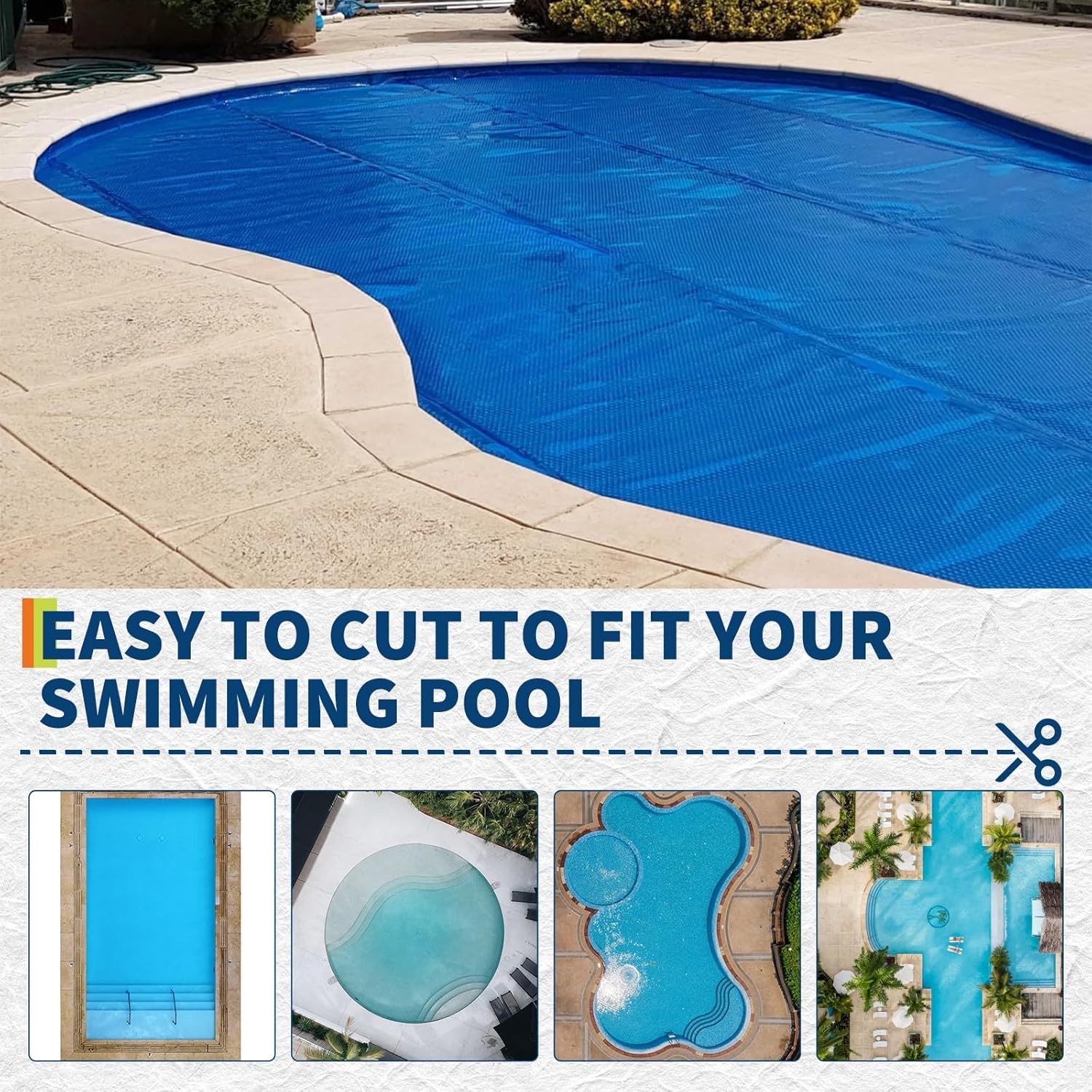 16 Mil Solar Pool Cover Heater Rectangle Solar Blanket For Swimming Pool Heating