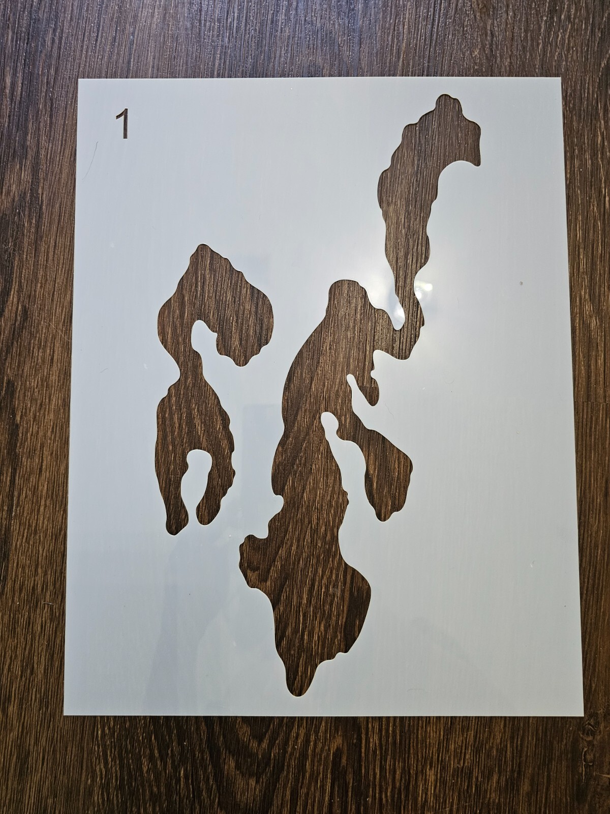 Reusable Bottomlands Camo 10 Mil Mylar Stencil Crafting, DIY, Duracoat, Cerakote