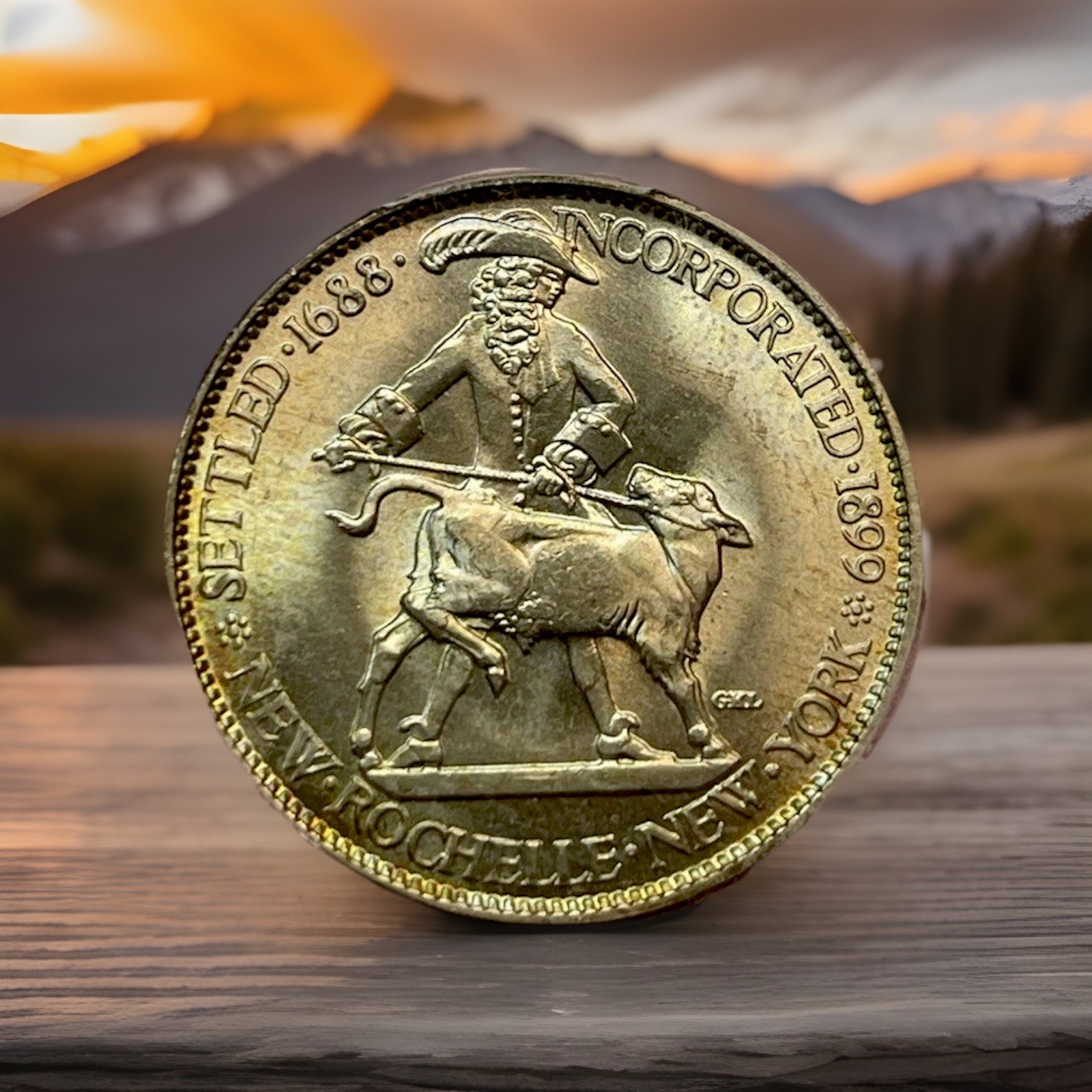 1938 PCGS MS65 New Rochelle Commemorative Half Dollar