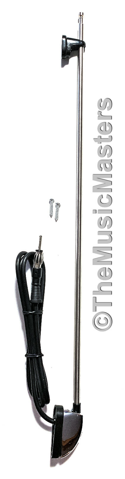 3 Section 48" Stainless Steel Pillar Side Mount Antenna Car Audio Stereo Radio