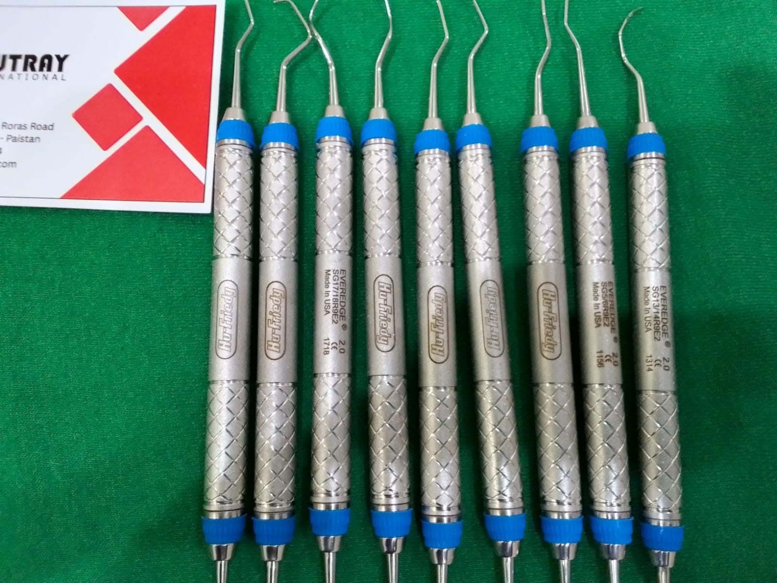 HU-FRIEDY Dental Rigid Gracey Curette SET OF 9 EverEdge 2.0 #9 Handle