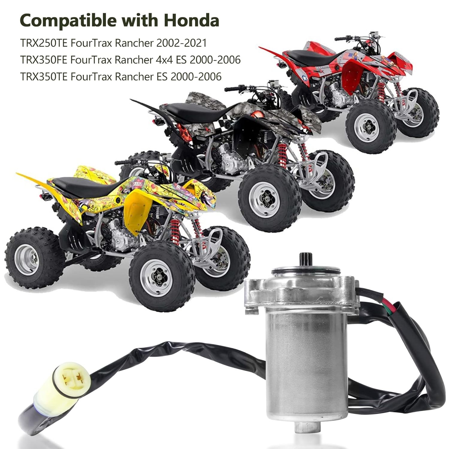 Power Shift Control Motor 12V for 00-06 Honda 350 ES Rancher TRX350TE TRX350FE