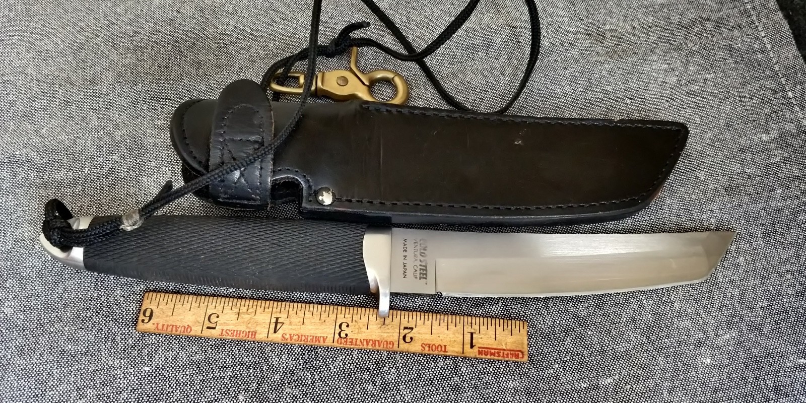 Vintage Cold   Steel Inc JAPAN Master Tanto SAN MAI III in Fixed Blade Knife