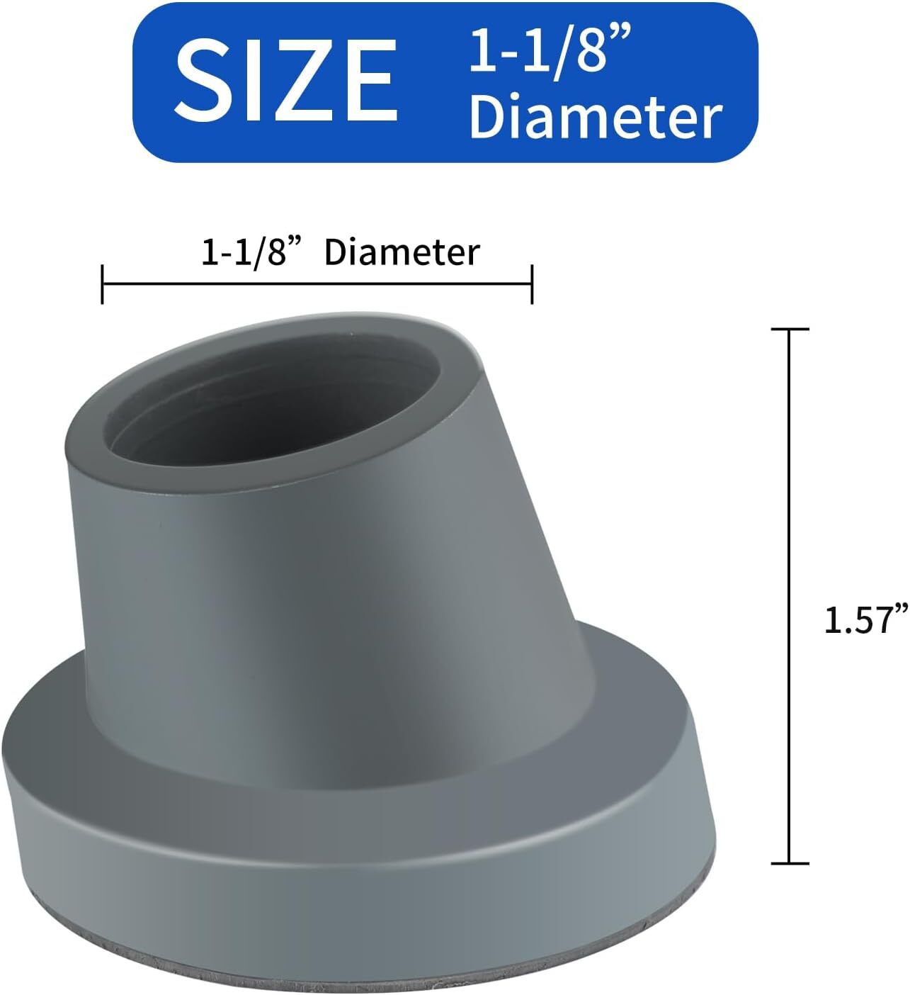 Replacement Feet for Shower Chair Bath Seat 4-Pack Rubber Tips