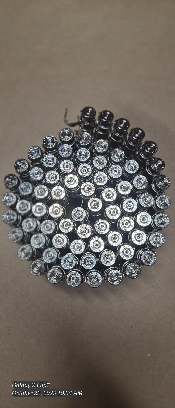 Metal Bullet Belt - Nickel & Copper -Real-Full Metal Jacketed bullets.