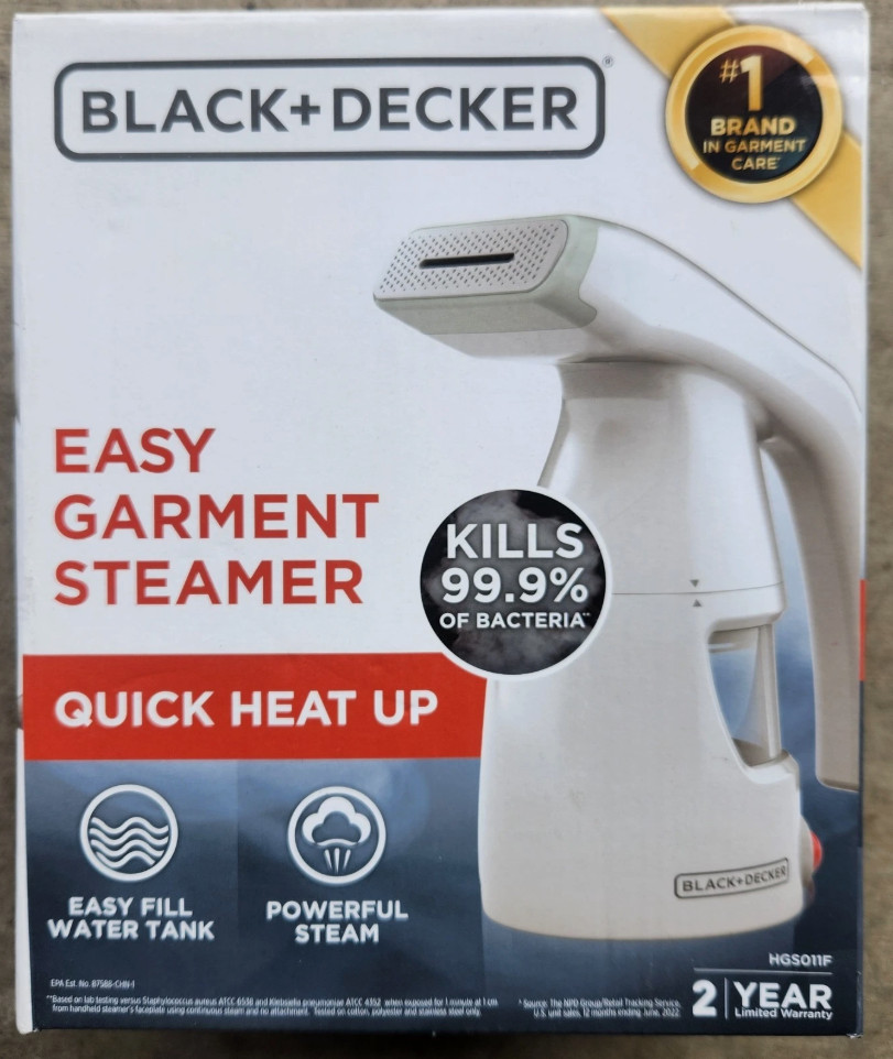BLACK+DECKER Easy Garment Steamer BRAND NEW