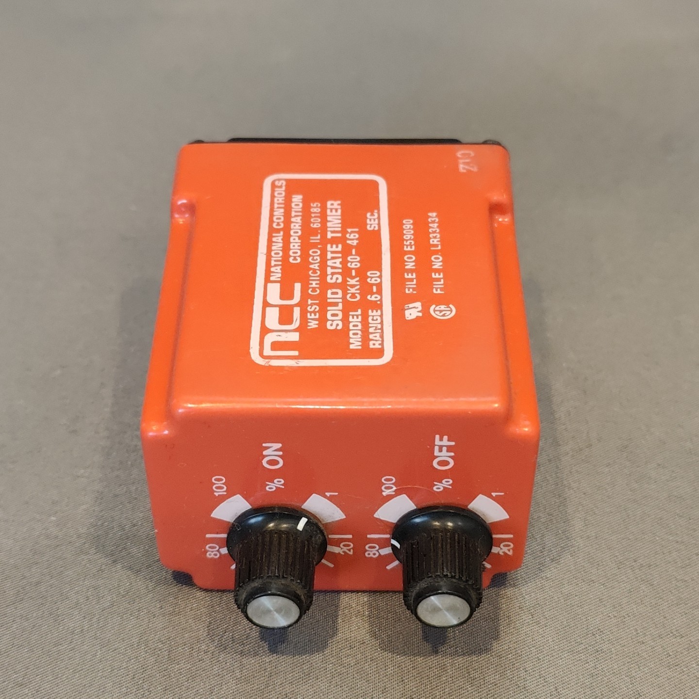 NCC CKK-60-461 Solid State Timer .6-60 Sec