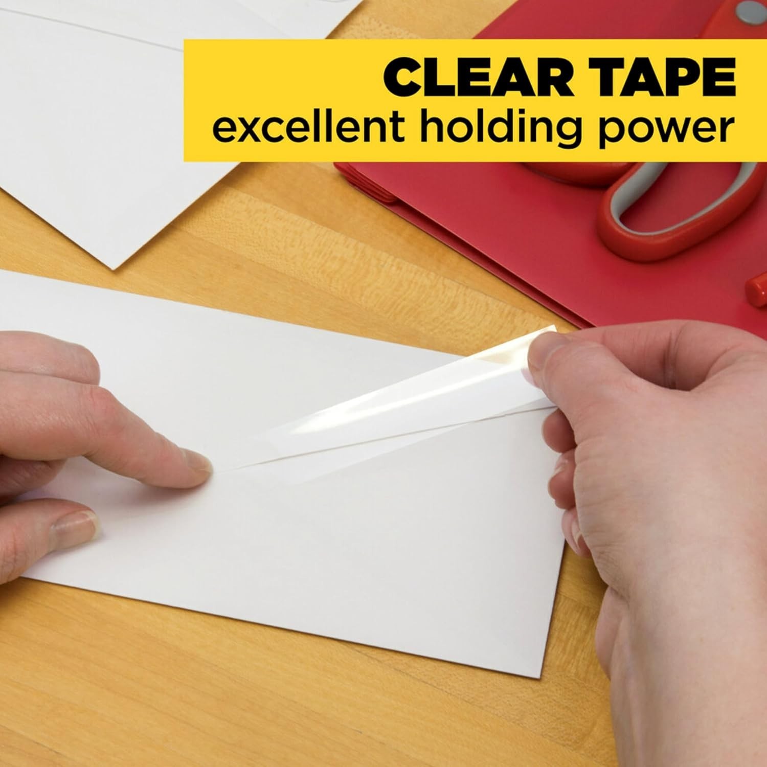 Scotch Transparent Tape 3/4" x 250", 3 Pack (6 Rolls) Strong Clear Adhesive 3M