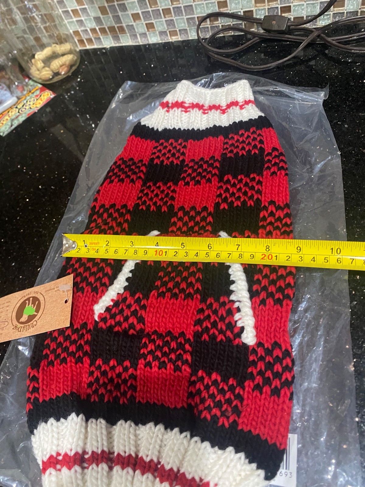 🐶 Hand Knit Wool Dog Sweater – Chilly Dog Brand – Size Small – Warm