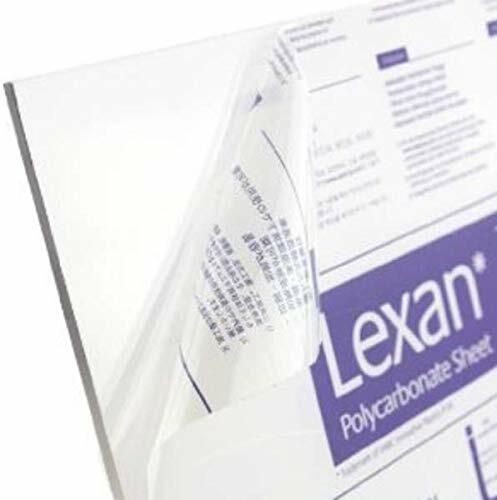Polycarbonate Lexan Genera Sheet Clear 0.250” - 1/4" x 24" x 48" - Thermoforming