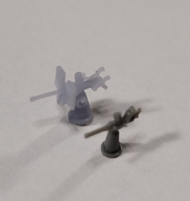 1/350 3D Printed 20mm Oerlikon AA Guns (Early) X 12 For WW2 Model Warships