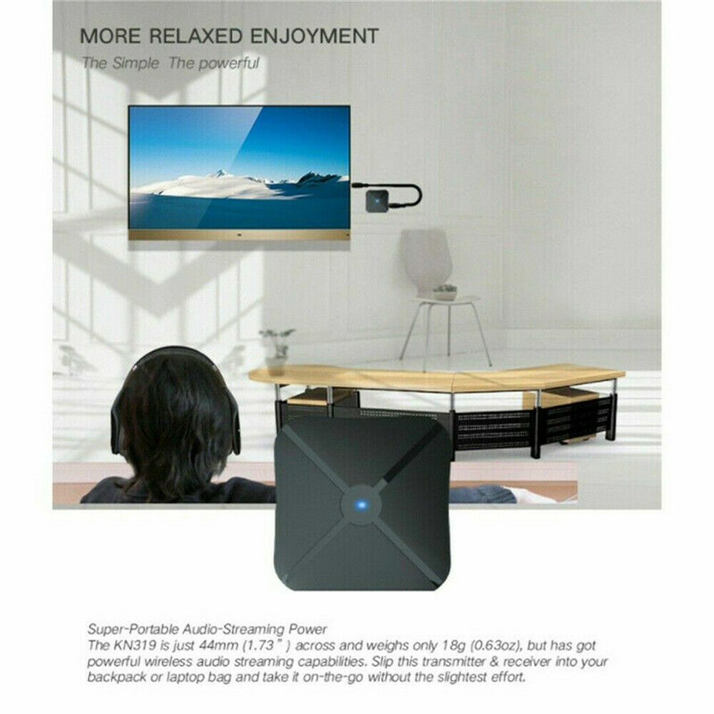 2in1Bluetooth Transmitter Receiver Wireless Adapter TV Home Stereo A2DPAudio Lot