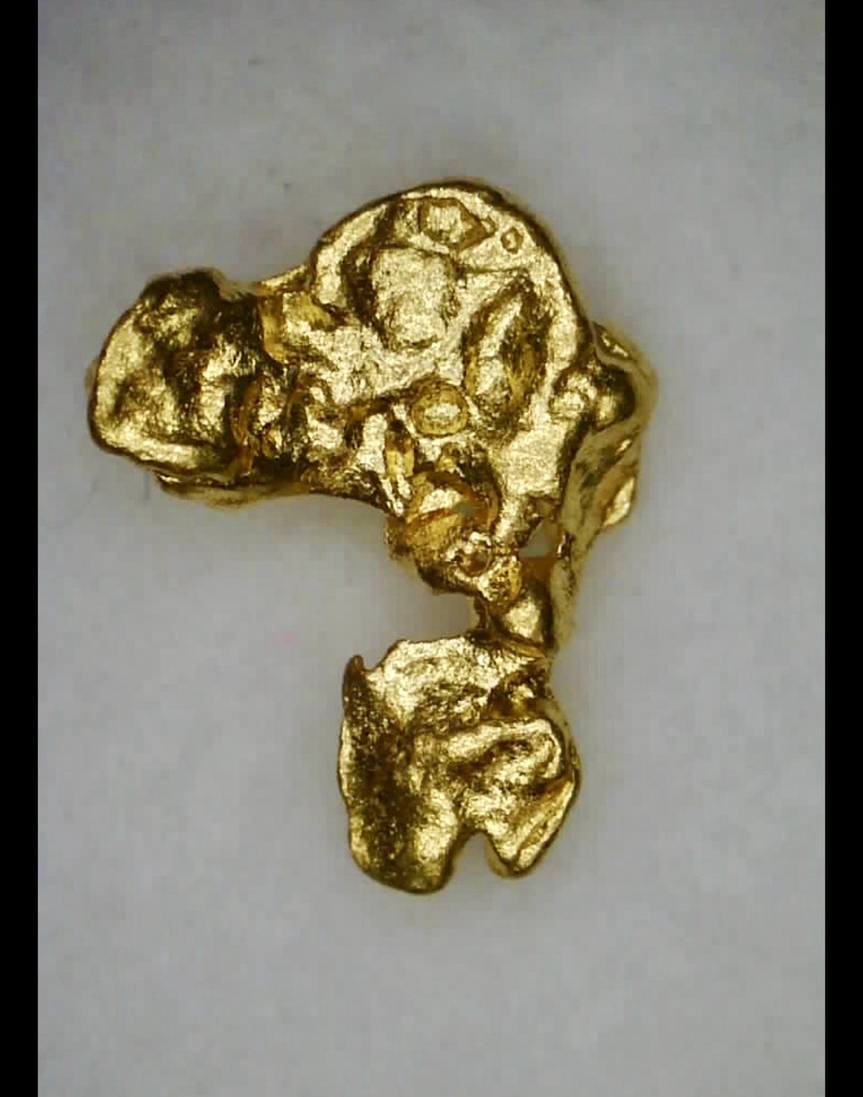 0.224 Grams Australia Gold Nugget - Quarter Not Included