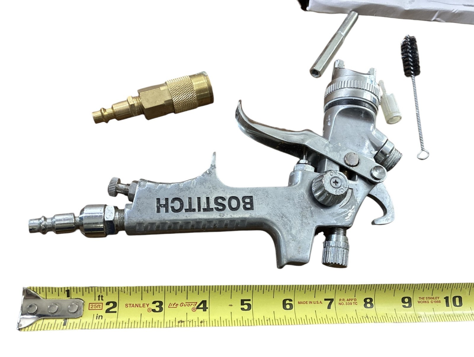 Bostitch BTMT72393 HVLP High Volume Low Pressure Gravity Feed Paint Spray Gun