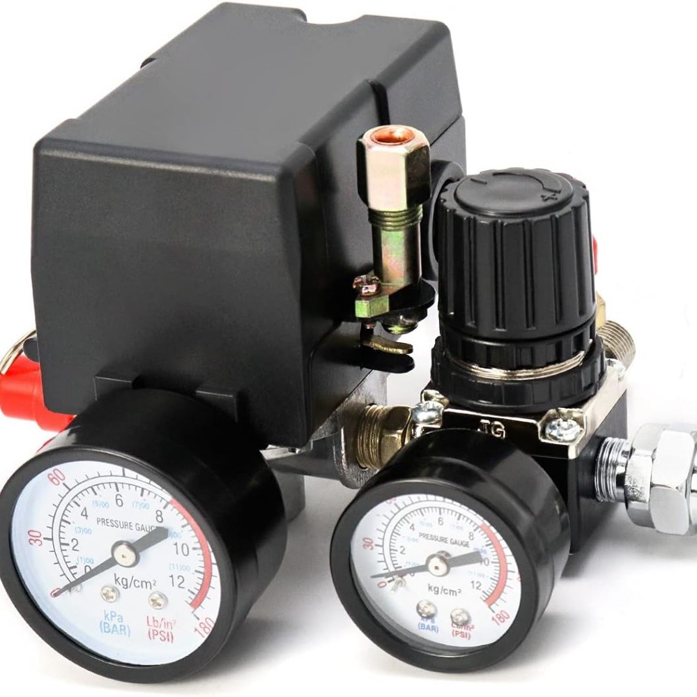 250A Air Compressor Pressure Switch Control Valve 90-120PSI Pressure Regulator