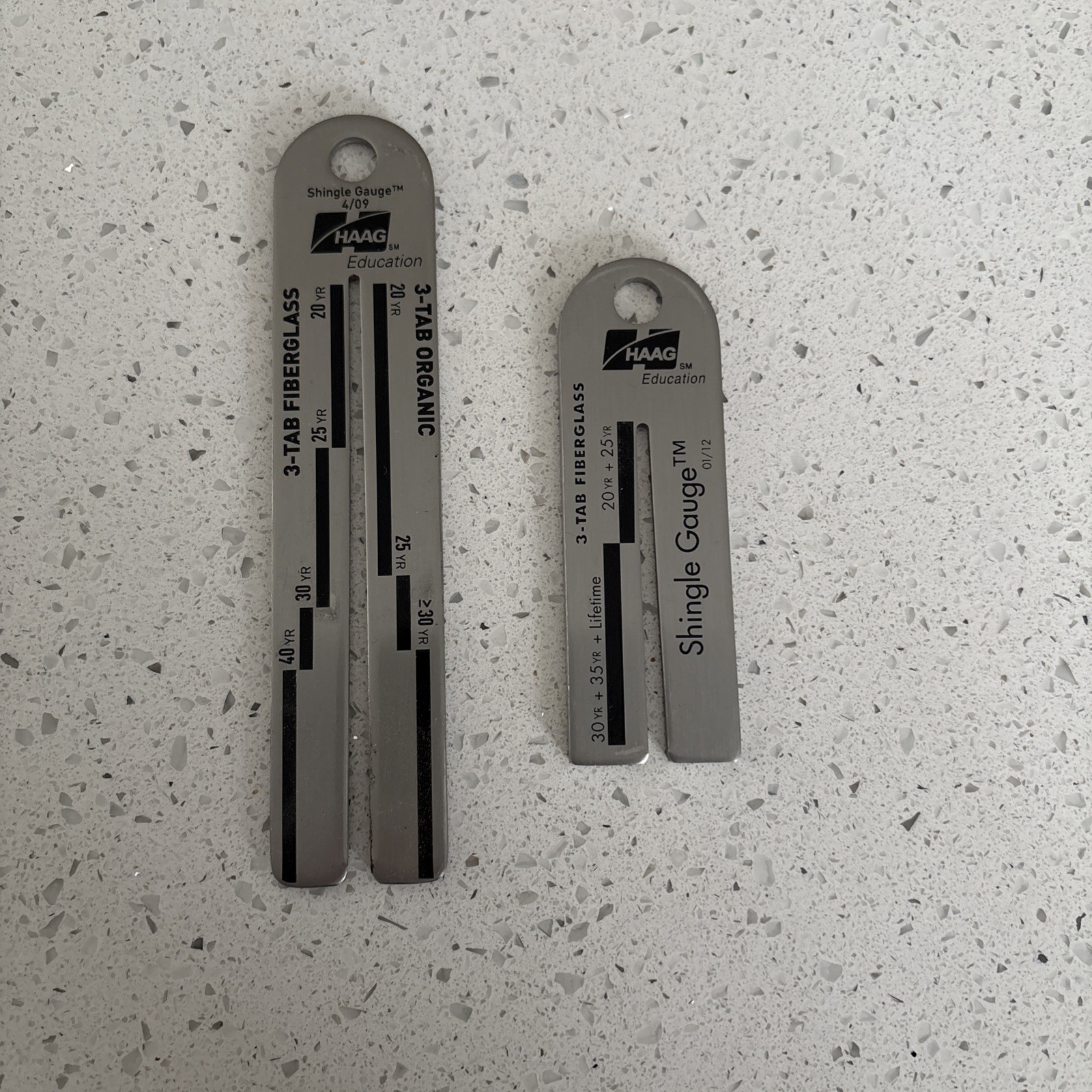 HAAG 4/09 Shingle Gauge & 3-Tab Roof Shingles Measuring Tools Practically New