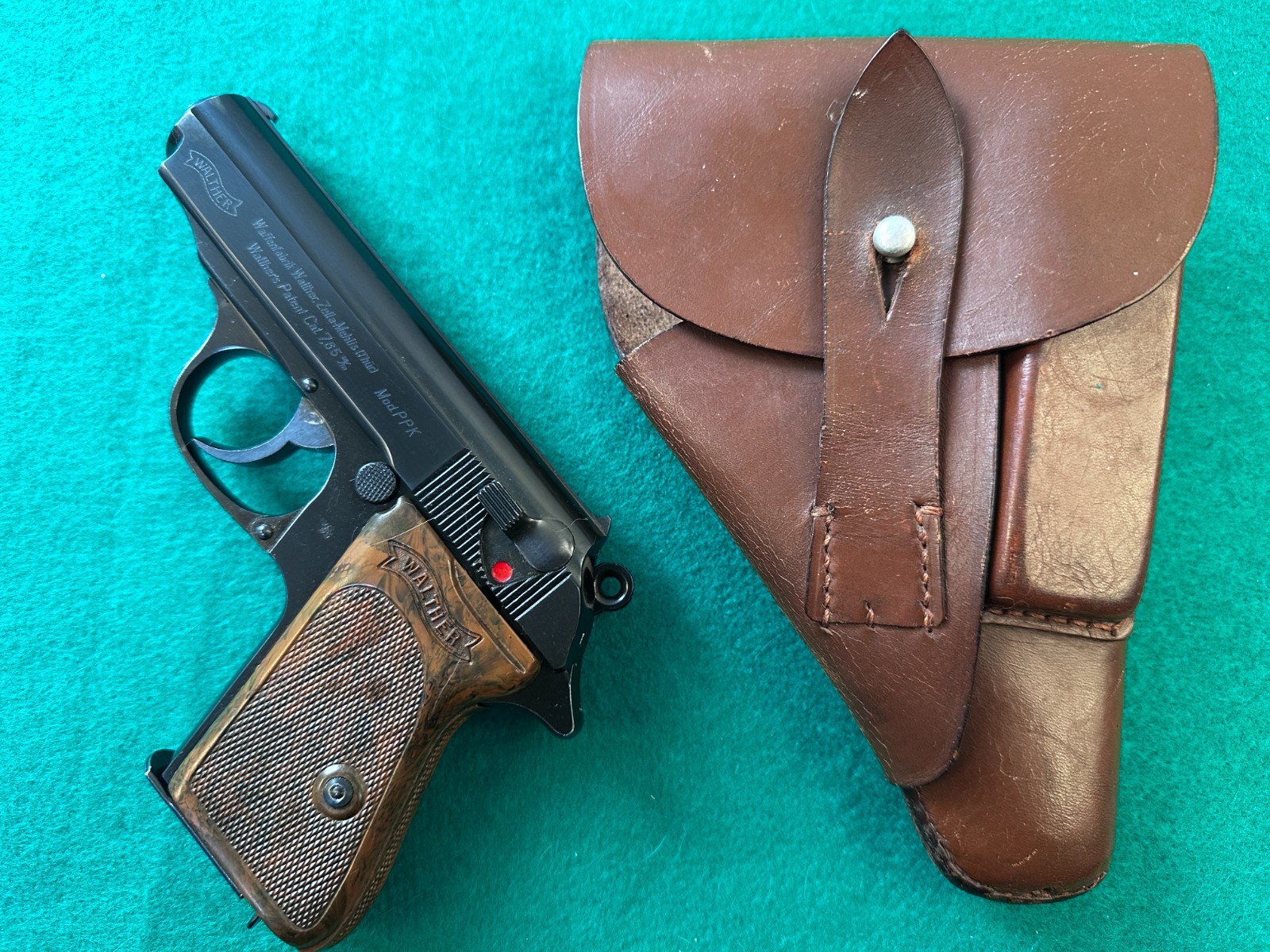 Walther PPK Holster German 1941 Date Brown Leather Original GUN IS NOT INCLUDED!