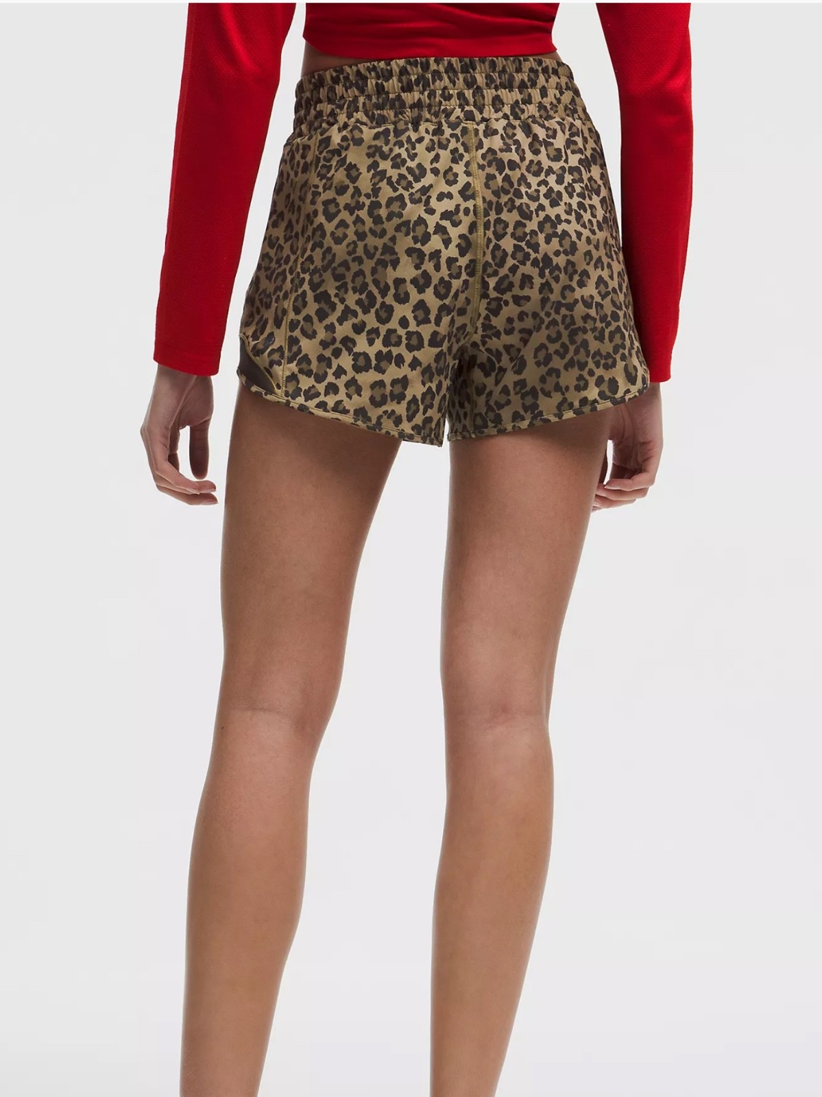 FAST SHIP LULULEMON Hotty Hot High Rise Short 4”~True Leopard Night Brown 0-14