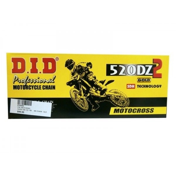 DID DZ-2 520 120 LINK GOLD MOTOCROSS CHAIN RM-Z YZ SX-F KXF 450 250