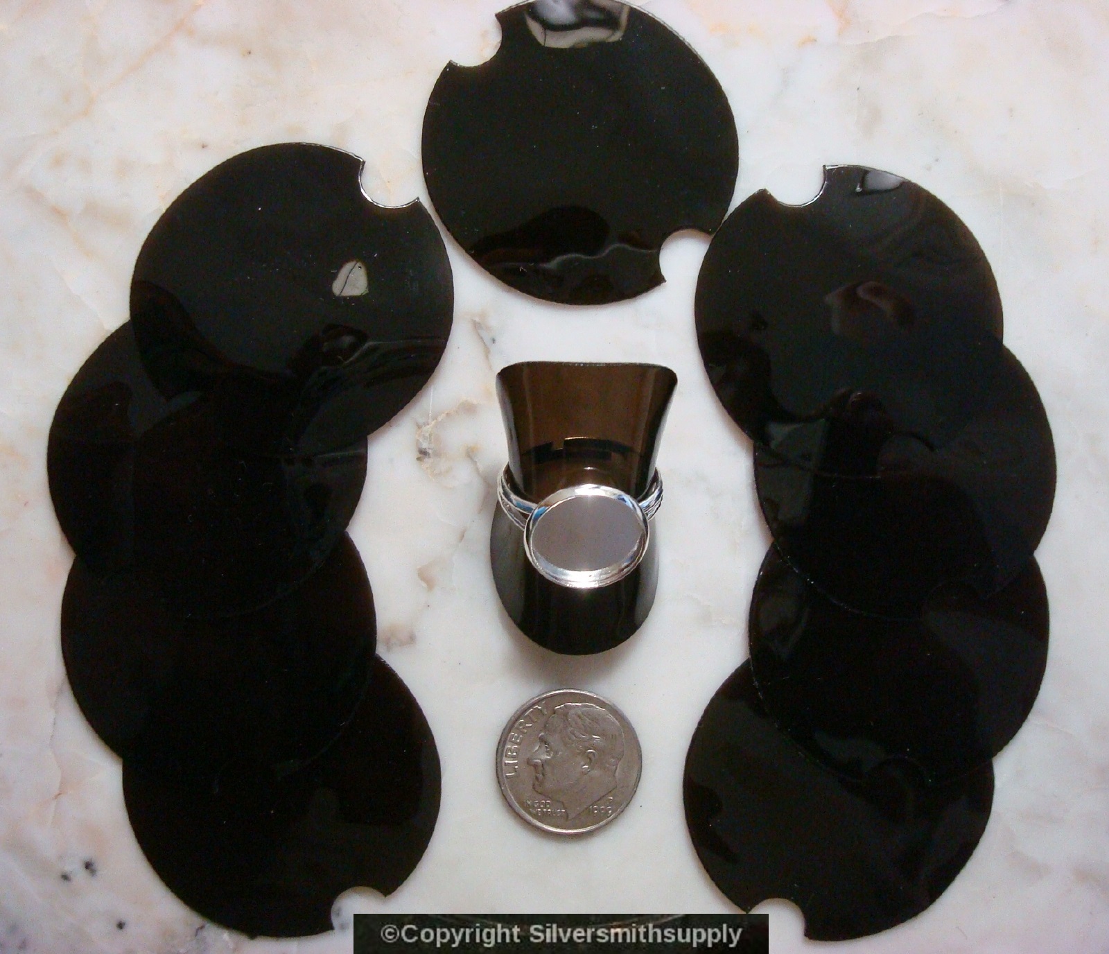 RING Displays 10 Finger black flexible plastic ring display ring stands JD021