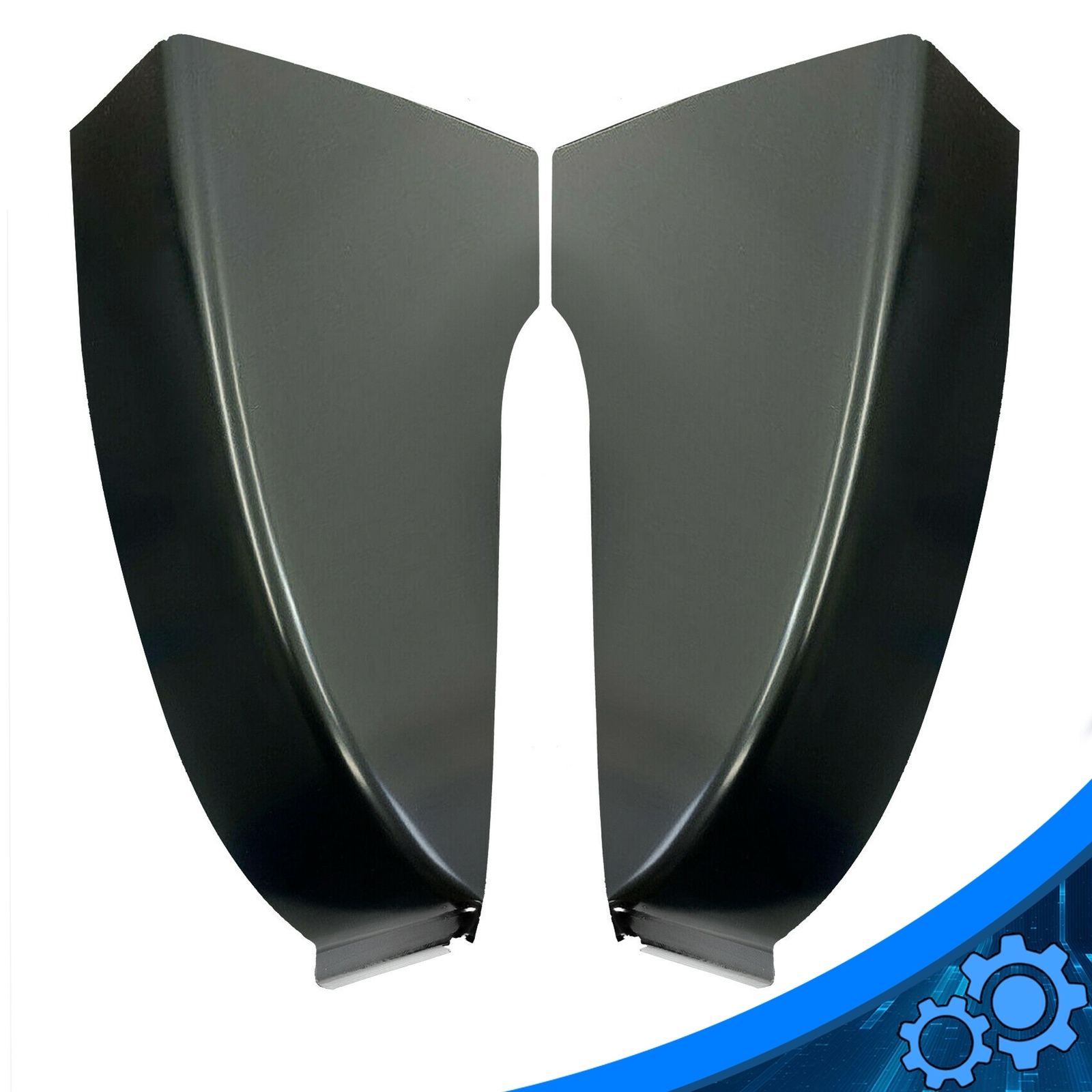 Steel Cab Corner Set For Chevy GMC Pickup 73-87 1 Pair Left and Right Side Black