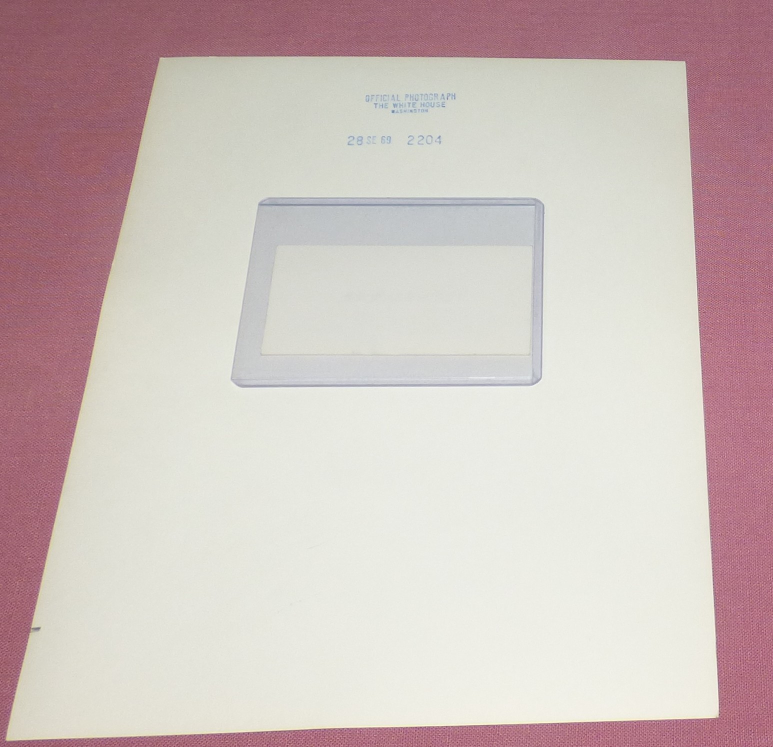 President Richard Nixon Signed Business Card and Official White House Photo