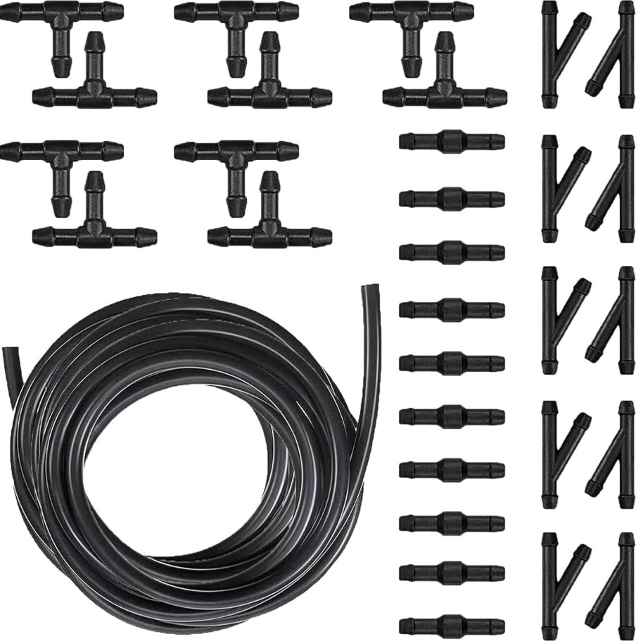 30 PCS Car Windshield Washer Hose Kit, 4M/13Ft Washer Fluid Hose & T/Y/I-type...