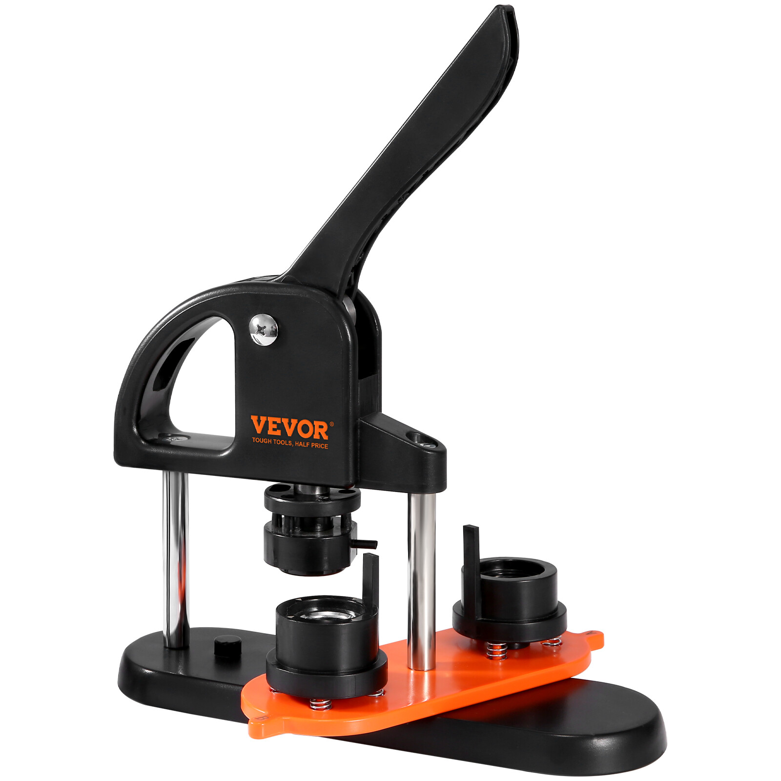 VEVOR Button Maker Machine Badge Maker 0.98" 25mm 500 Button Parts+Circle Cutter