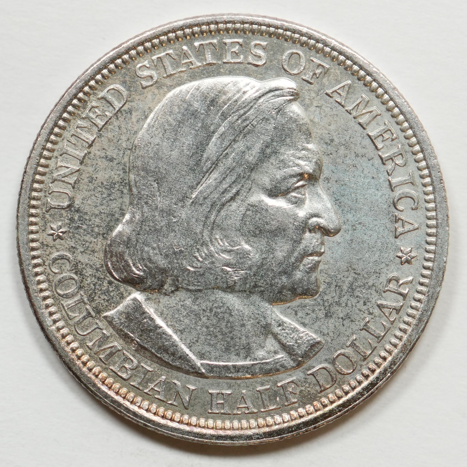 1893 Columbian Exposition Commemorative Half Dollar - Cleaned